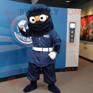 Navy Ninja mascotte kostuum...
