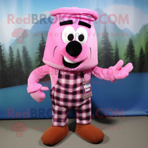 Personagem de mascote Pink...