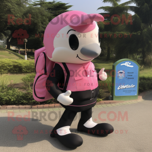 Pink Killer Whale maskot...