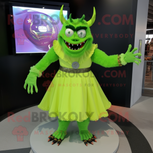 Lime Green Demon mascotte...