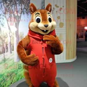 Red Squirrel maskot kostume...