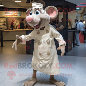 Beige Ratatouille maskot...