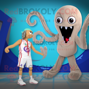 Tan Kraken mascotte kostuum...