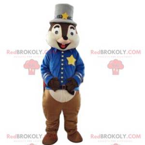 Tic en Tac de eekhoornmascotte, eekhoornvermomming -