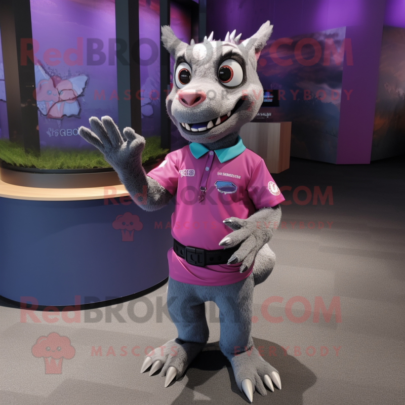 nan Chupacabra mascot costume character dressed with a Polo Shirt and Bracelet watches nan Chupacabra mascot costume character dressed with a Polo Shirt and Bracelet watches