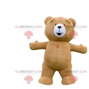 Mascotte de gros nounours dodu, costume d'ours en peluche -