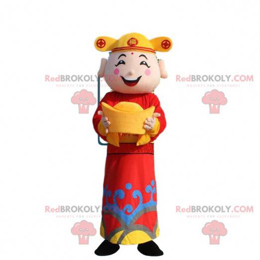 Mascote do homem asiático, deus da riqueza - Redbrokoly.com