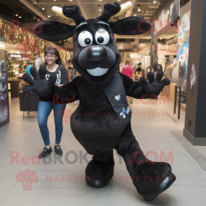 Black Reindeer mascotte...