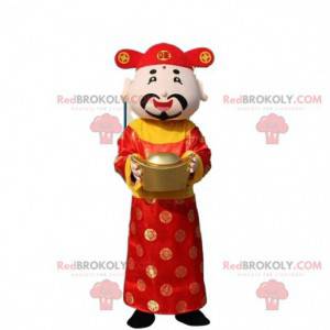 Azjatycki mężczyzna maskotka, bóg bogactwa - Redbrokoly.com