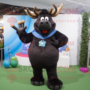 Black Reindeer mascotte...