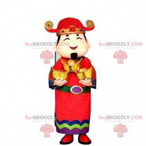 Traje de homem asiático, deus da riqueza - Redbrokoly.com