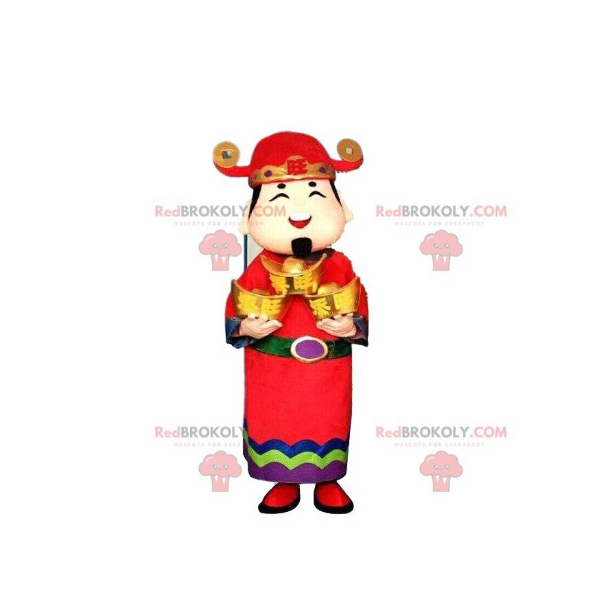 Aziatisch mannenkostuum, god van de rijkdom - Redbrokoly.com