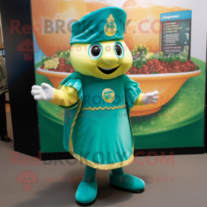 Teal Pot Of Gold maskot...