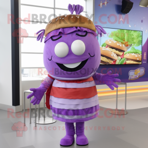 Purple Burgers maskot...