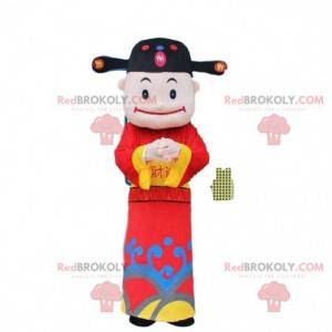 Asiatisk mand maskot, gud af rigdom - Redbrokoly.com