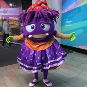 Purple Burgers maskot drakt...