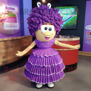 Purple Burgers maskot...