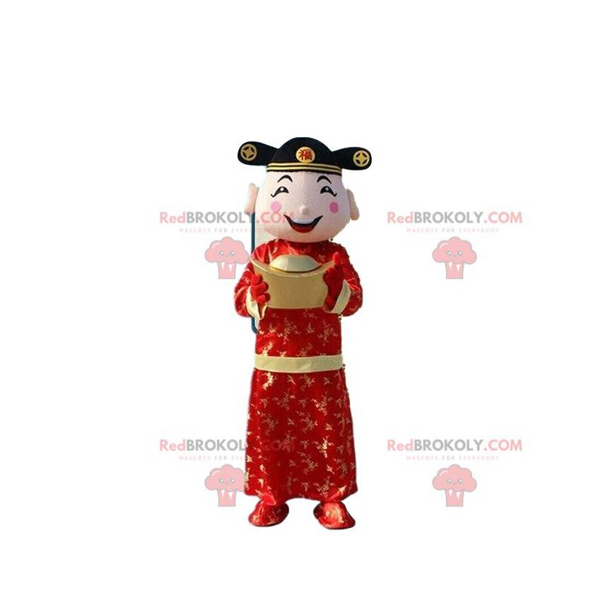 Asiatisk mand kostume, gud af rigdom kostume - Redbrokoly.com