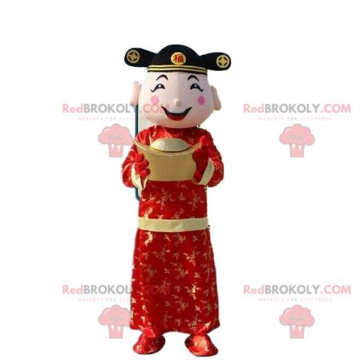 Asiatisk mand kostume, gud af rigdom kostume - Redbrokoly.com