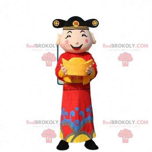 Costume da uomo asiatico, costume da dio della ricchezza -