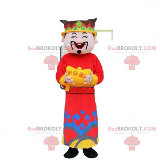 Mascote asiático, homem chinês, deus da riqueza - Redbrokoly.com