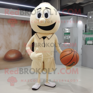 Beige basketbal bal...