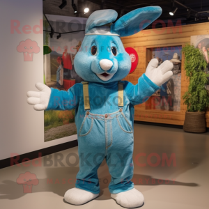 Cyan Rabbit mascotte...