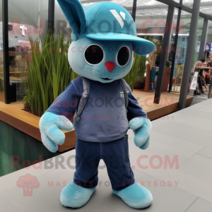 Cyan Rabbit mascotte...