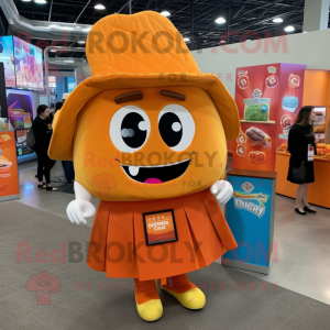Orange Tacos maskot kostume...