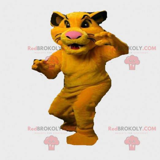 Mascotte Simba, de leeuwenkoning. Simba-kostuum, Nala -