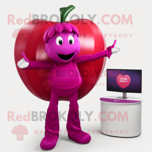 Magenta Apple mascotte...