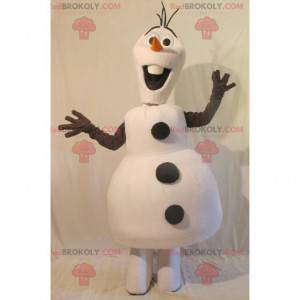 All white and black snowman mascot - Redbrokoly.com