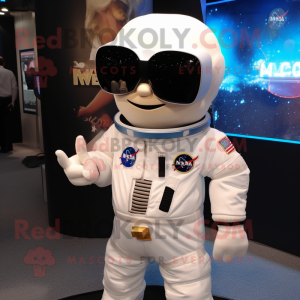 nan Astronaut mascot costume character dressed with a Shorts and Sunglasses