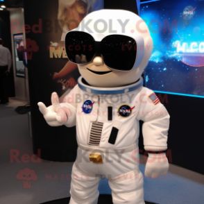 nan Astronaut mascot costume character dressed with a Shorts and Sunglasses