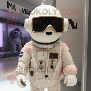 nan Astronaut mascot costume character dressed with a Shorts and Sunglasses