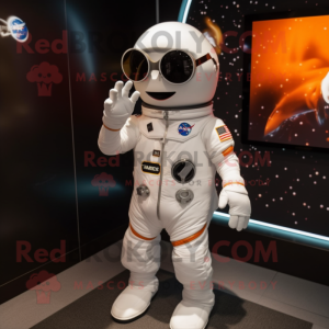 nan Astronaut mascot costume character dressed with a Shorts and Sunglasses