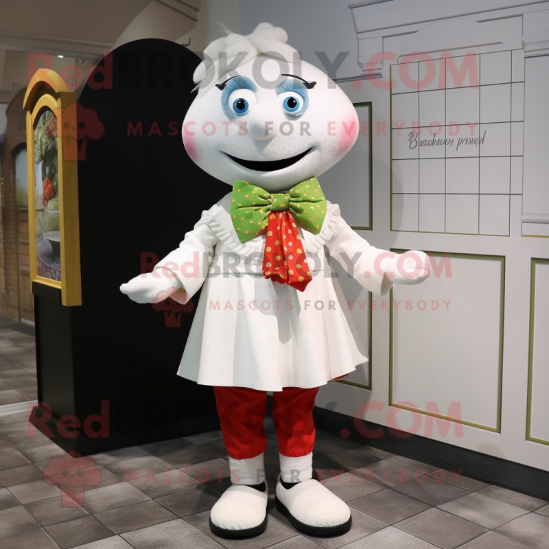 nan Pepper mascot costume character dressed with a Dress Pants and Bow ties nan Pepper mascot costume character dressed with a Dress Pants and Bow ties