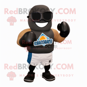 Black Boxing Glove maskot...