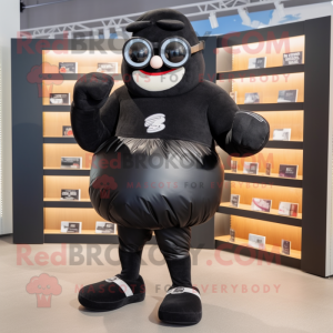 Black Boxing Glove maskot...