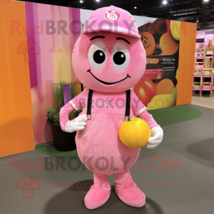 Pink Squash maskot kostume...