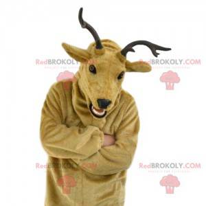 Mascota de reno, disfraz de caribú, disfraz de reno -