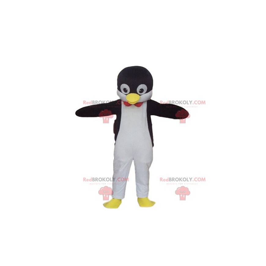 Mascotte del pinguino, costume del pinguino, animale del