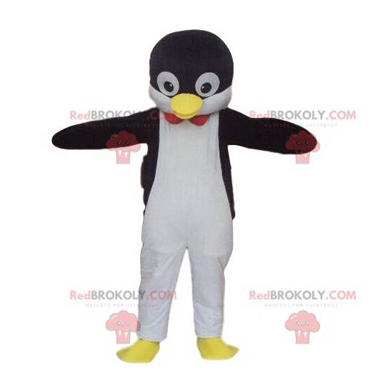 Mascote de pinguim, fantasia de pinguim, animal de bloco de