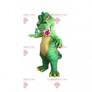 Dinosaurier-Maskottchen, T rex-Kostüm, gruselige Verkleidung -