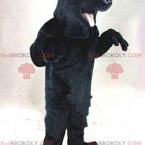 Mascotte de chien noir, costume de labrador, déguisement canin