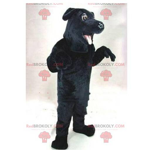 Mascote de cachorro preto, fantasia de Labrador, fantasia