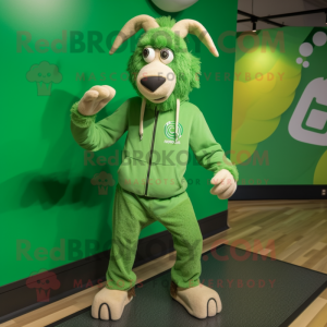Grøn ged maskot kostume...