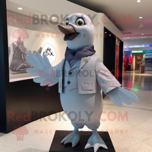 Gray Dove maskot drakt...