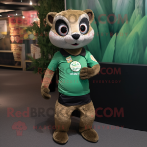 Skovgrøn Meerkat maskot...