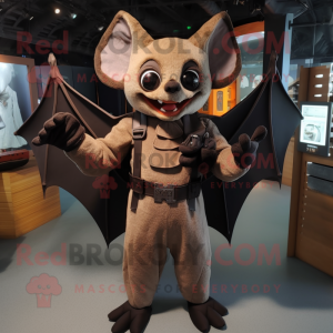Brown Bat mascotte kostuum...